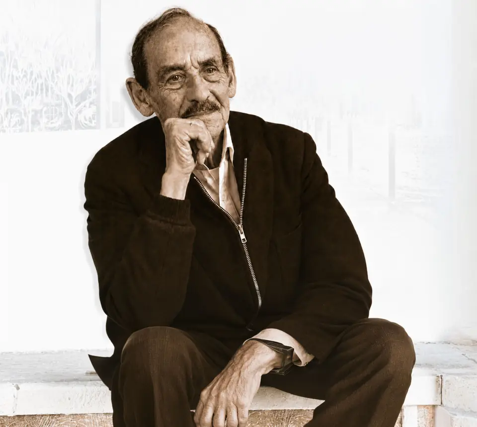 Retrato del pintor ecuatoriano Eduardo Kingman