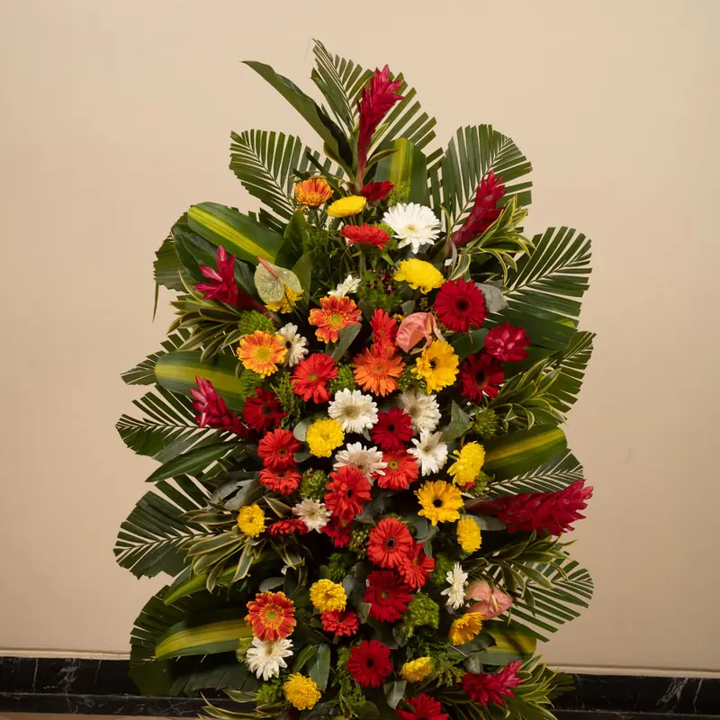 Arreglo multicolor, arreglo de flores colorido