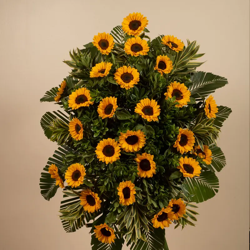 Pedestal girasoles