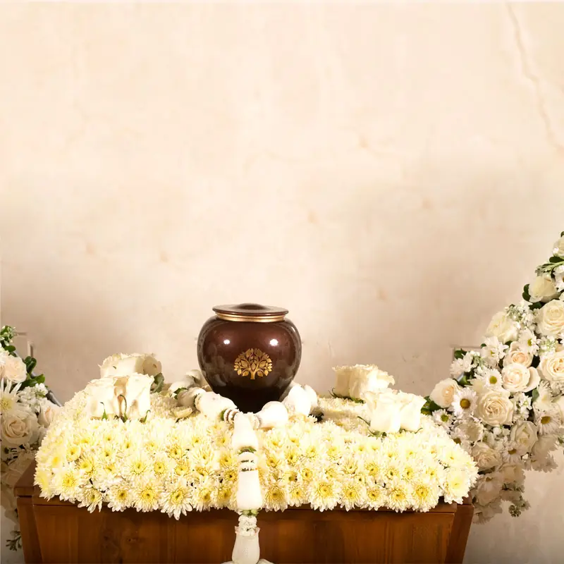 Tapete de flores para cenizas, tapete de flores para cenizas
